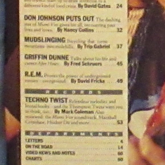 Rolling Stone Magazine #460 Nov 7 1985 Don Johnson Willie Nelson Farm Aid - Picture 5 of 5